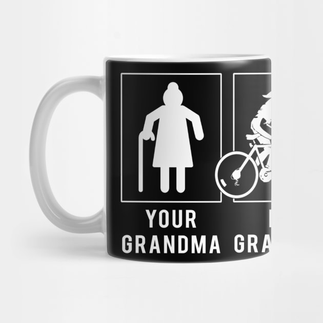 cycling your grandma my grandma tee for your grandson granddaughter by MKGift